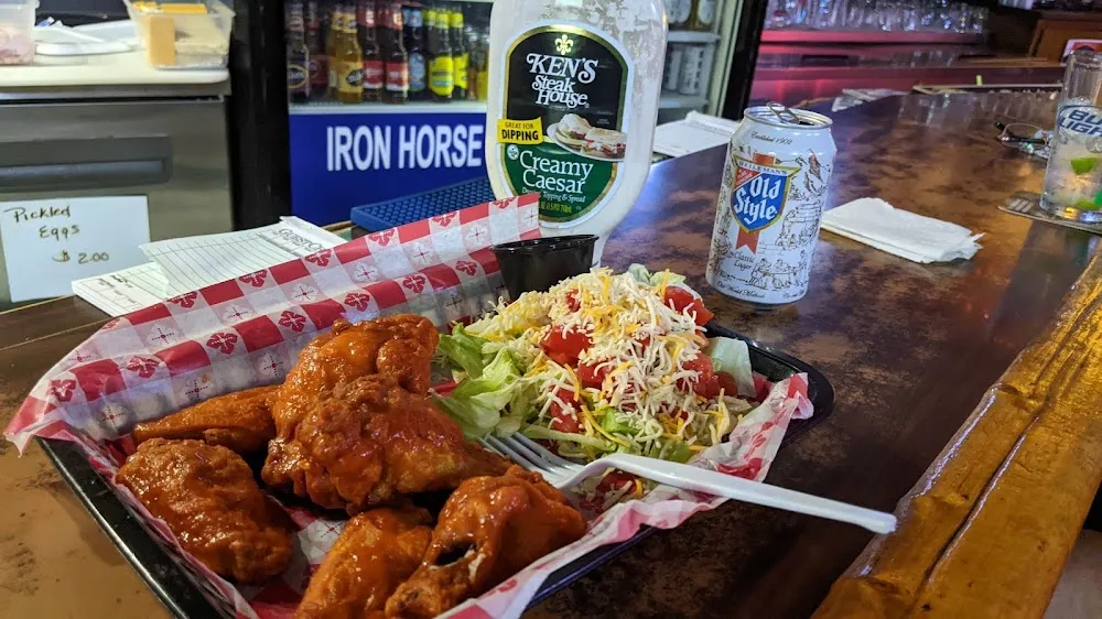 Buffalo Wings and Side Salad